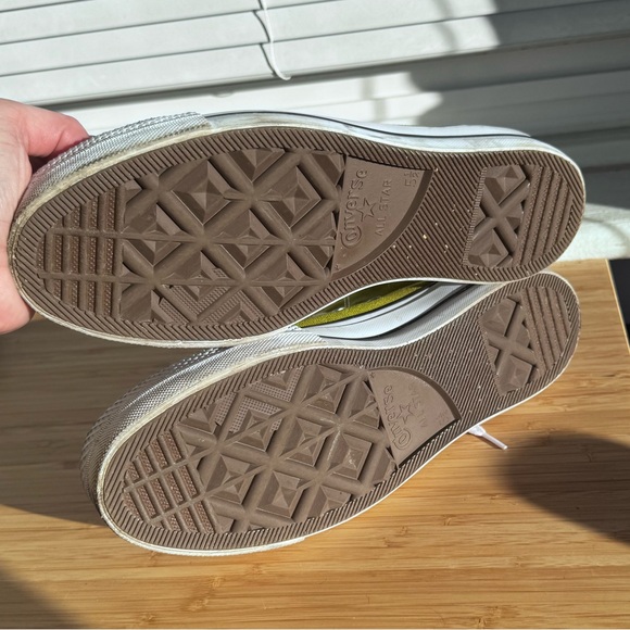 Olive Green Converse All Star High-Top Sneakers - Picture 5 of 9